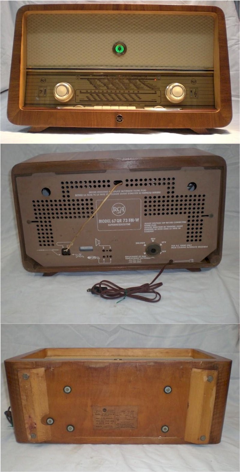 RCA 67QR73 (RCA-Graetz)